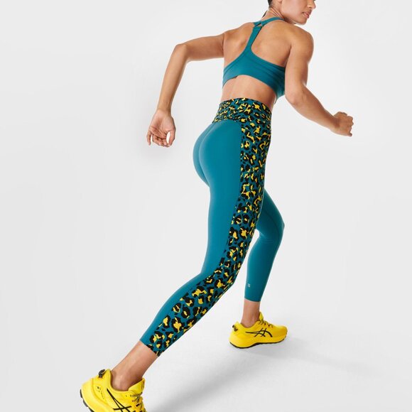 Sweaty Betty Power UltraSculpt High 8 Workout Leggings Color Block Size 8 - Picture 1 of 10